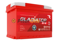 Аккумулятор GLADIATOR EFB 77Ah 770А (Start-Stop) пр. пол (+ -) 278x175x190