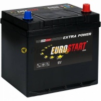 Аккумулятор EUROSTART Extra Power Asia 60Ah 480A (борт) пол обр (- +) 232x173x225