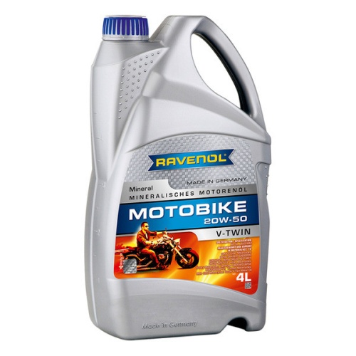 RAVENOL моторное масло Motobike V-Twin SAE 20W-50 Mineral (4л) 4014835839359