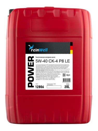 ReinWell POWER P8 LE 5W-40 CK-4 20л 4991/12806