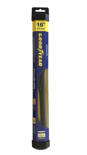 Бескаркасная щетка стеклоочистителя Goodyear FRAMELESS 16"/41 cm всесезонная, MULTICLIP GY000416