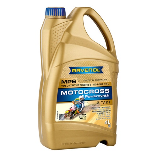 RAVENOL моторное масло MPS Motocross Powersynth 2T (4л) 4014835803763