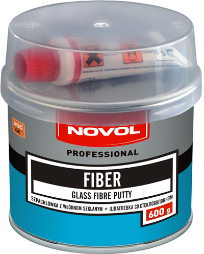 Шпаклевка со стекловолокном NOVOL FIBER  (0.6 кг) 1222