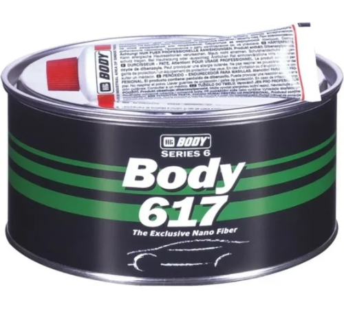 Шпатлевка HB BODY 617 NANO FIBER с укороченным стекл. (1кг) 6170600001