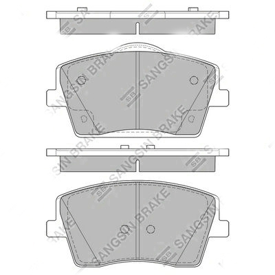 SANGSIN BRAKE Колодки тормозные передние SP4357 (P86031) VOLVO XC40 12.18-/ GEELY Tugella 11.19-