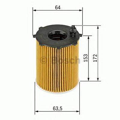 Вставка масляного фильтра Bosch F026407072 (HU721/5X)