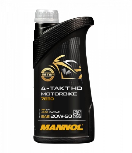 Mannol 4-Takt Motorbike HD 20W50 1л 7830
