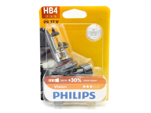 PHILIPS 9006PRB1 Лампа галогеновая HB4 Vision +30% 12V 51W P22d B1