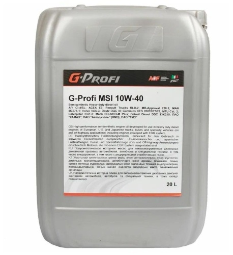 G-Energy G-Profi MSI 10W40 API CI-4/SL 20л 253140349/2389900050