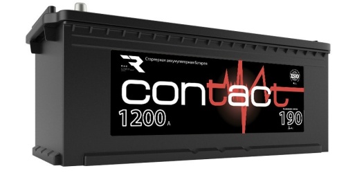 Аккумулятор Contact 190Ah 1200А обр. пол. (+ -) 513x223x223