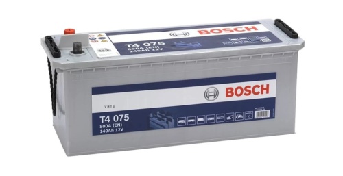 Аккумулятор BOSCH T4 [12V 140Ah 800А 513x189x223 + слева, необслуж.] 0092T40750