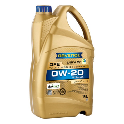 RAVENOL моторное масло DFE SAE 0W-20 (5л) 4014835853799