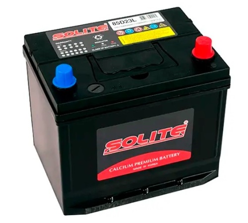 Аккумулятор Solite 70Ah 580A Asia (борт)об. пол. (- +) 230x173x204