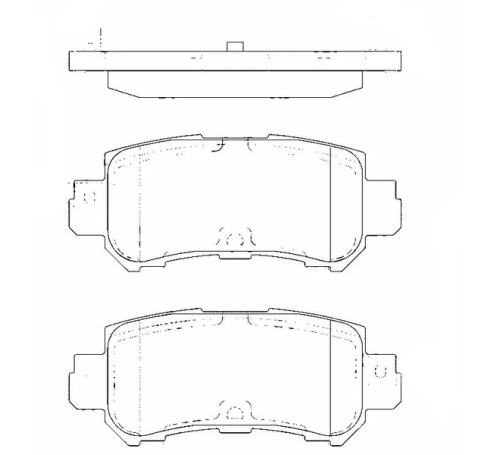 SANGSIN BRAKE Колодки тормозные задние SP1672 (GDB3539) MAZDA CX-3 DK, CX-5 KE