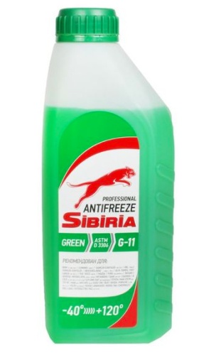 Sibiria Антифриз ОЖ-40 G-11 зеленый 1кг 800256