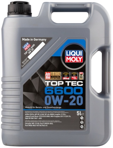 LIQUI MOLY Top Tec 6600 0w20 (5л) 21411