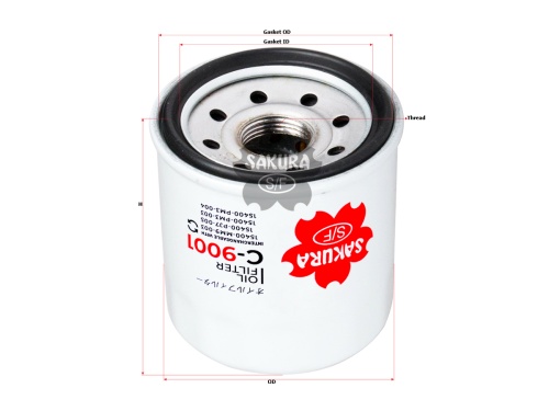 Sakura Фильтр масляный C9001 (W67/1)
