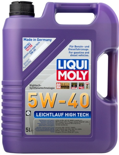 LIQUI MOLY Leichtlauf High Tech 5w40 (5л) 2328
