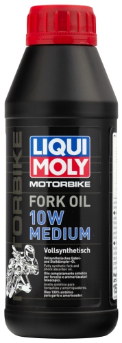 LIQUI MOLY Синт-кое масло для вилок и амортизаторов Motorbike Fork Oil Medium 10W 0,5л 1506/7599