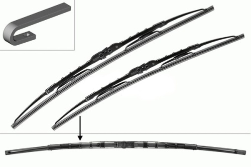 BOSCH Комплект каркасных щёток 2шт Twin 801 600/530 мм 3397001801