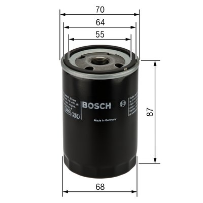 Фильтр масляный Bosch 0986452041 (WP928/81)