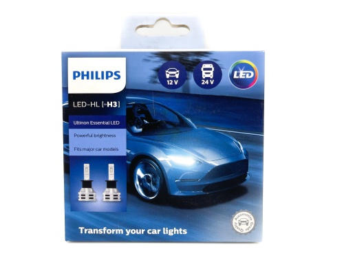 11336UE2X2 PHILIPS Лампа светодиодная LED H3 12В/24В 6500К X2