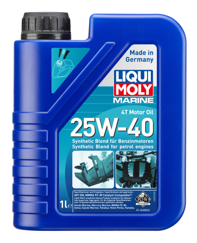 LIQUI MOLY моторное масло для лодок Marine 4T Motor Oil 25W-40 1 л 25026
