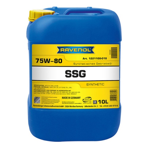 RAVENOL трансмиссионное масло SSG SAE 75W-80 (10л) 4014835733848