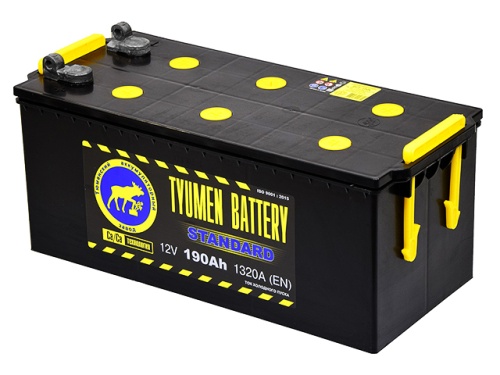 Аккумулятор Tyumen Battery STANDARD 190Ah 1320A под болт пр. пол. (- +) 513x223x223