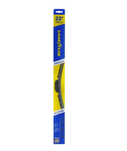 Бескаркасная щетка стеклоочистителя Goodyear PREMIUM 22"/55 cm всесезонная, 9 переходников GY000442