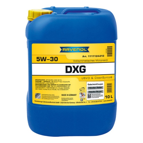 RAVENOL DXG SAE 5W-30 (10л) 4014835732346