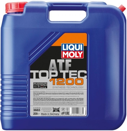 LIQUI MOLY масло трансмиссионное Top Tec ATF для АКПП 1200 (20л) 1200/3683