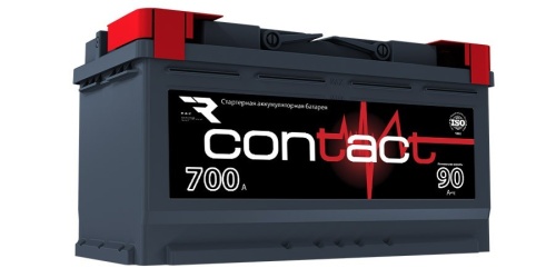 Аккумулятор Contact 90 Ah 700А пр. пол. (+ -) 353x175x190