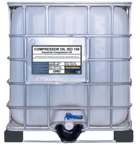 Mannol Compressor Oil ISO 150 (1000л) MN2903-IBC