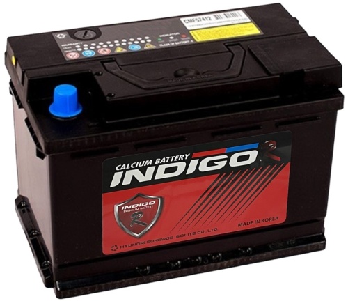 Аккумулятор INDIGO-R CMF 74Ah 690А обр. пол (- +) 278x175x190