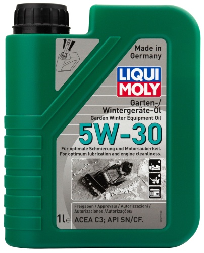 LIQUI MOLY всесезонное моторное масло для садовой техники Garten-Wintergerate-Oil 5W-30 1л 1279