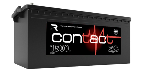 Аккумулятор Contact 225Ah 1250А обр. пол. (+ -) 518x276x242
