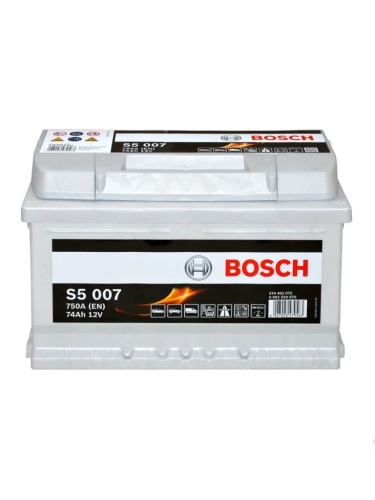 Аккумулятор BOSCH Silver Plus S5 007 74Ah 750A 278x175x175 574 402 075 (- +)