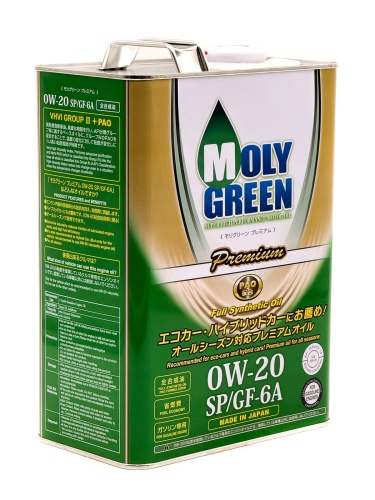 MOLYGREEN PREMIUM SP/GF-6A PAO 0W20 (4л) 0470168