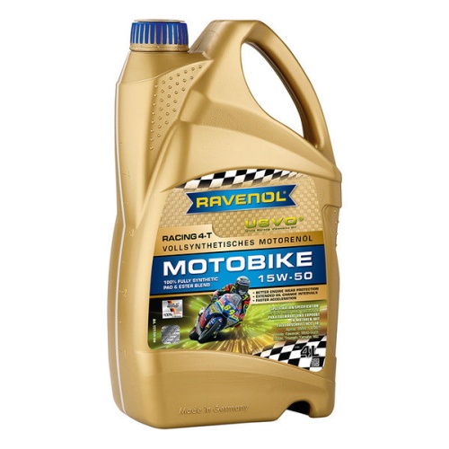 RAVENOL моторное масло Racing 4-T Motobike SAE 15W-50 (4л) 4014835865082