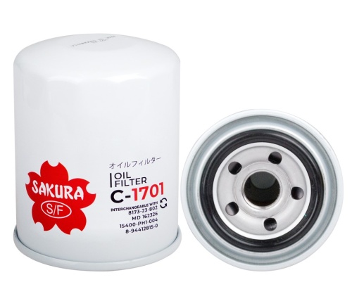 Sakura Фильтр масляный C1701 (W87 ,W816/80 ,OC 115)