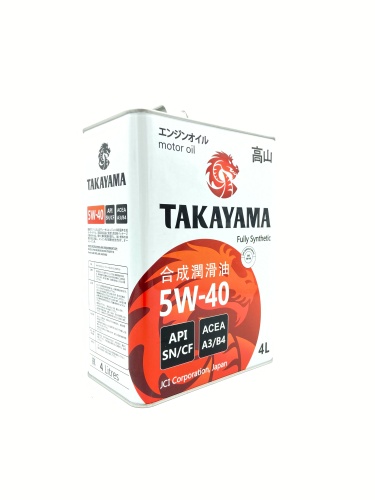 TAKAYAMA Adaptec 5W40 SN/CF (4л) 605045/605587 (металл)