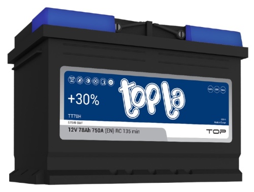 Аккумулятор Topla Top 78Ah 750A об. пол. (- +) 278x175x190