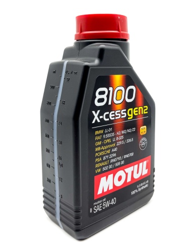 MOTUL 8100 X-cess gen2 SAE 5W-40 1л 109774/102784/111681