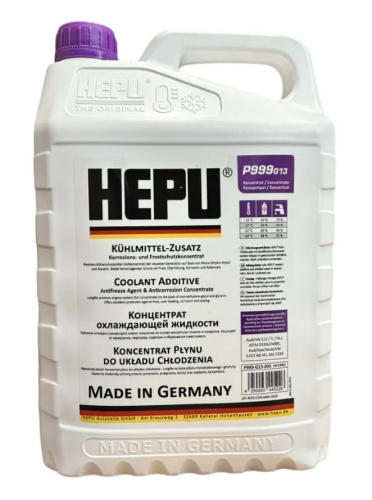 HEPU Антифриз  Coolant G13 концентрат фиолетовый 5 л P999G13005