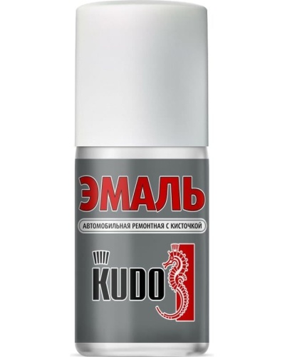 KUDO Эмаль автомобильная ремонтная с кисточкой "Черный 601" 15мл KU70601