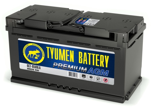 Аккумулятор Tyumen Battery PREMIUM 95Ah 800A  AGM об. пол (- +) 353x175x190