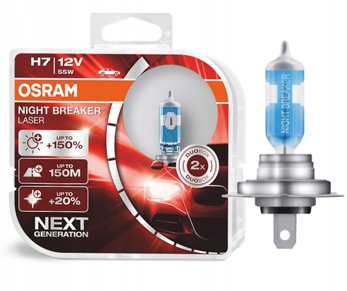 Osram NIGHT BREAKER LASER H7 64210NL-HCB 12V 55W (2 шт.) Лампа автомобильная галогенная