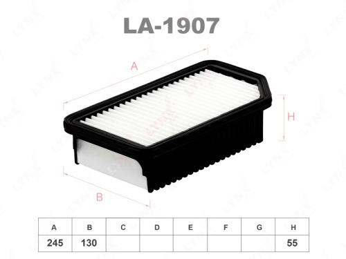 LYNXauto Фильтр воздушный LA1907 (AP107/7, C26014, LX 2739)