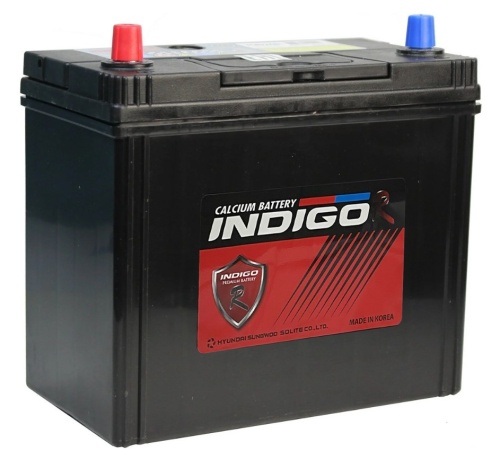 Аккумулятор INDIGO-R 50Ah 470A Asia пр. пол. тонкие кл. (+ -) 238х129х227